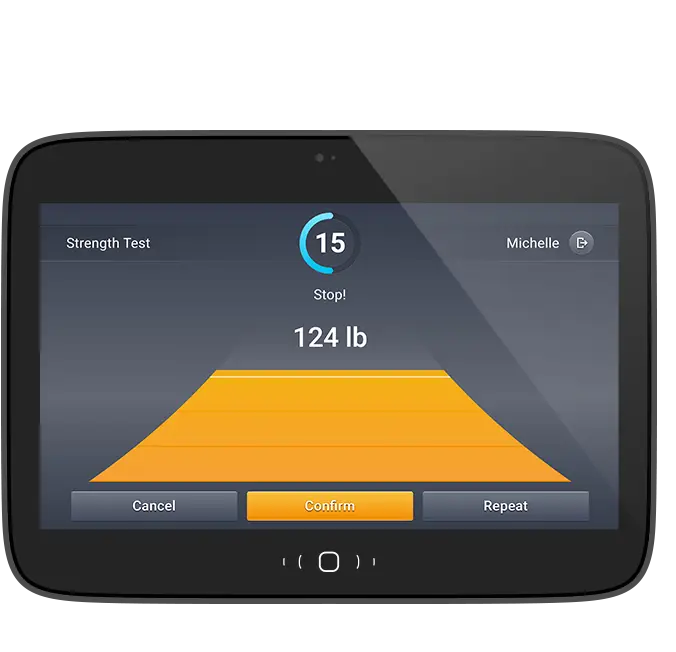 egym screen - Strength Measurements